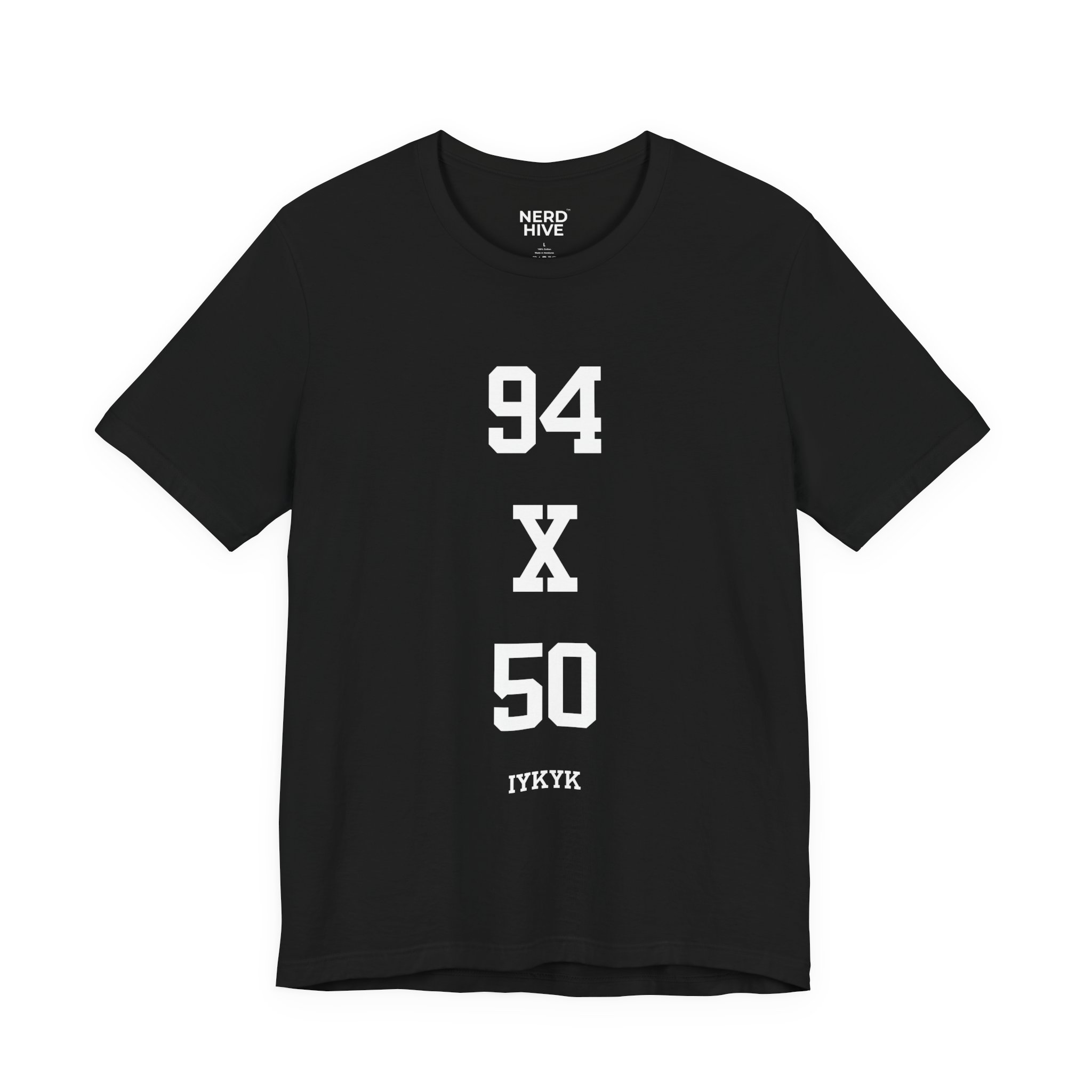 Sports Nerd shirt: 94 x 50 Basketball Court Dimensions IYKYK Hooper Tee