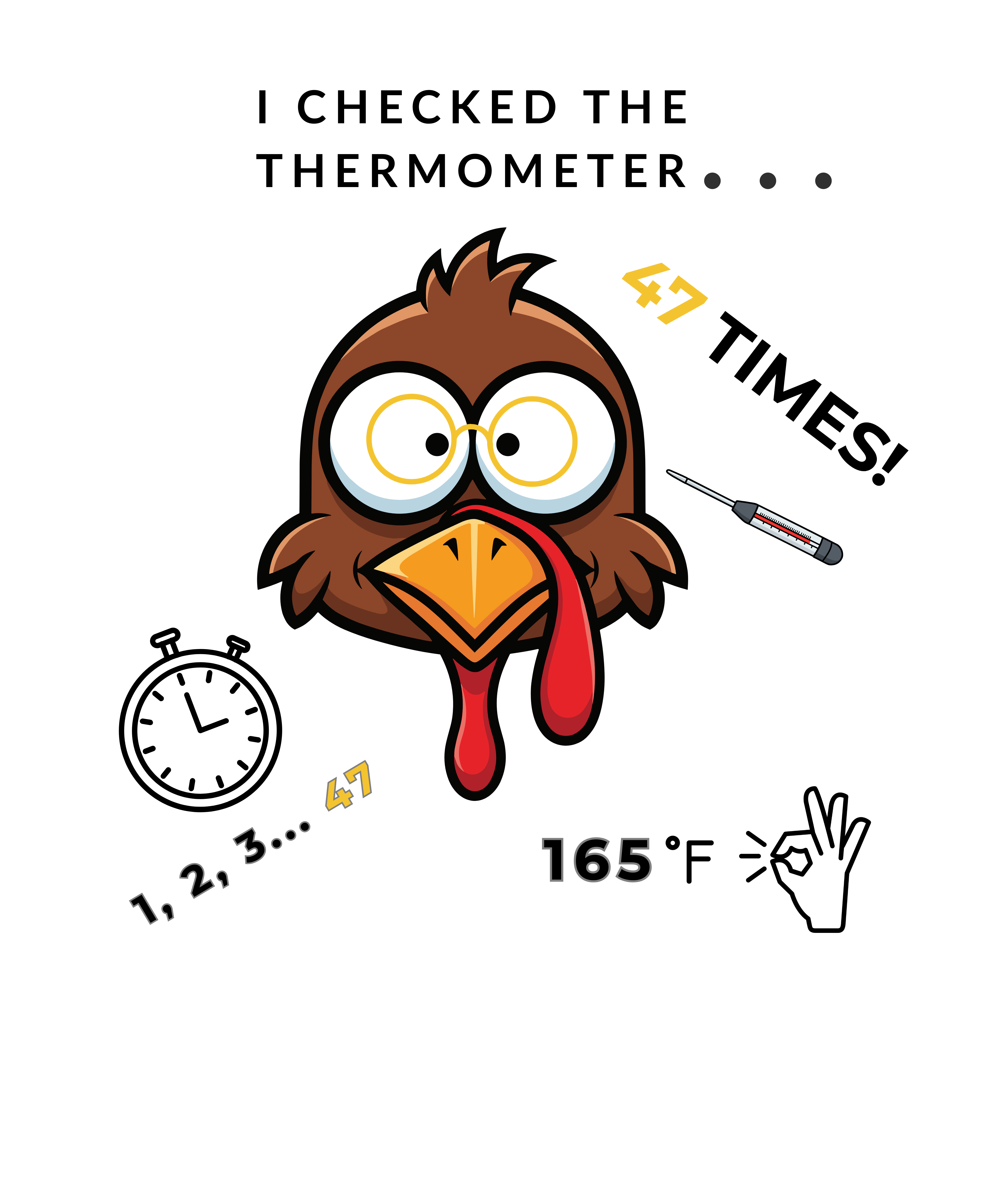 Checked the Thermometer 47 Times - Front